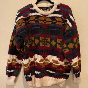Mens Large Vintage Comfy Grandpa Sweater